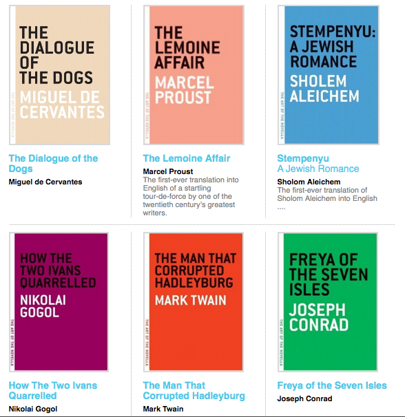 Melville House Publishing's Classic Novellas